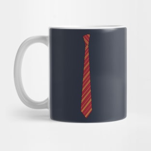 Red and yellow striped tie Mug